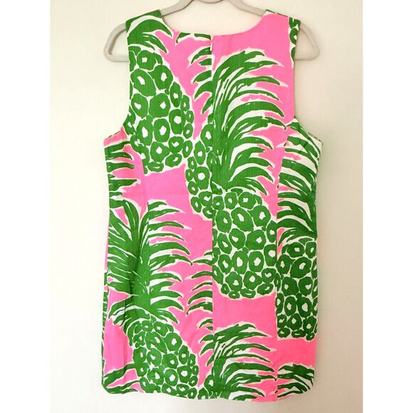 Lilly Pulitzer Mila Pink Pout Flamenco Cotton Front Zip Sleeveless Dress Sz 16 - Picture 3 of 10